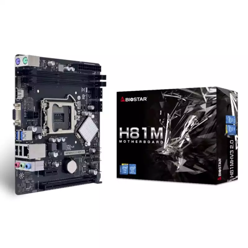 TARJETA MADRE BIOSTAR H81M-VE 1150 DDR3 HDMI 4TA GEN