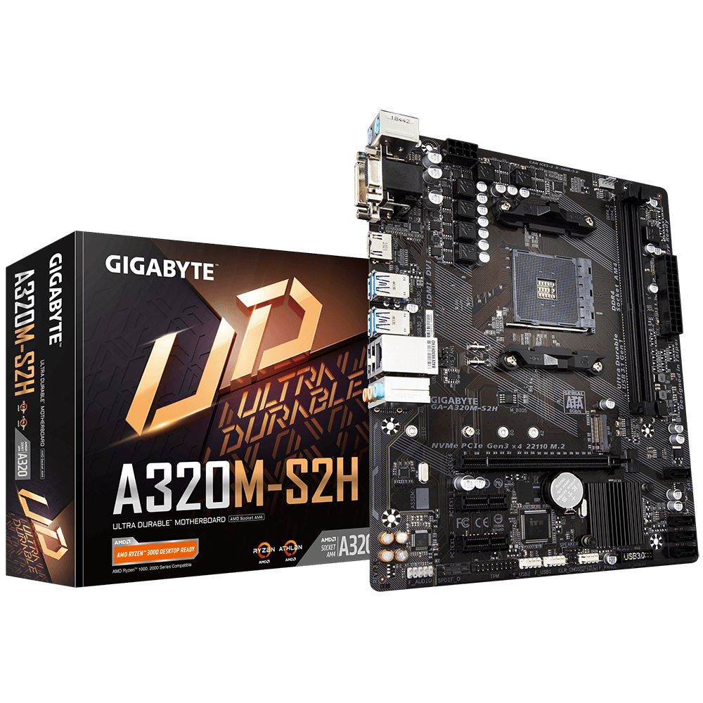 TARJETA MADRE GIGABYTE A320MA S2H LGA AM4 DDR4