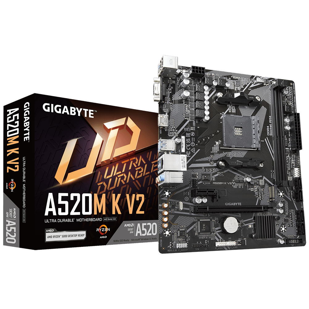 TARJETA MADRE GIGABYTE A520M-K-V2 MATX SOCKET AMD4 2 X DDR4-5100