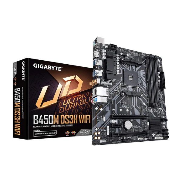 TARJETA MADRE GIGABYTE B450M AMD RYZEN DDR4 SOCKET AM4 WIFI