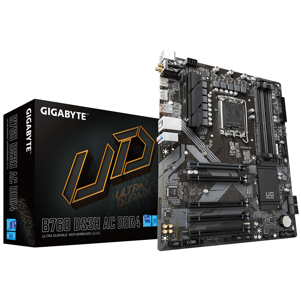 TARJETA MADRE GIGABYTE B760M DS3H AC DDR4 LGA 700 WIFI GEN12|13