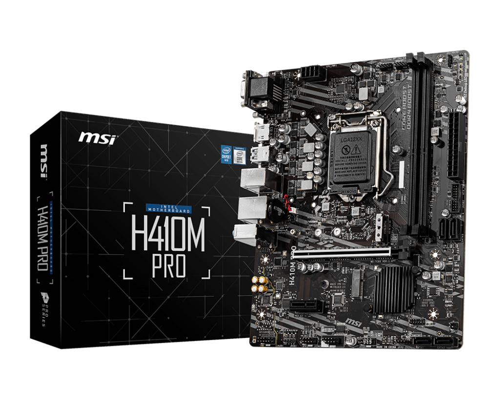 TARJETA MADRE MSI PRO H410M-B LGA 1200 2XDDR4 HDMI VGA