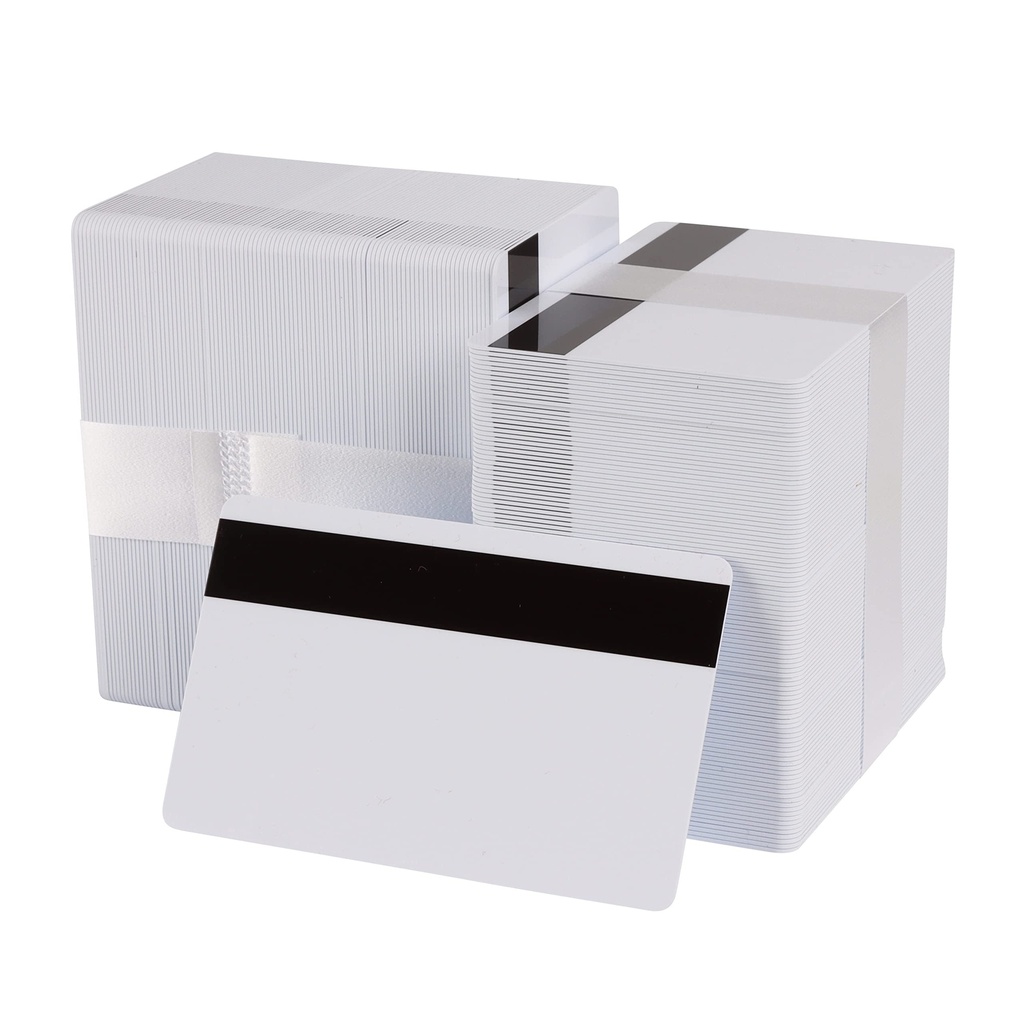 TARJETAS PVC 30MIL BANDA MAGNETICA ALTA COERSITIVIDAD PAQUETE 500 UNIDADES