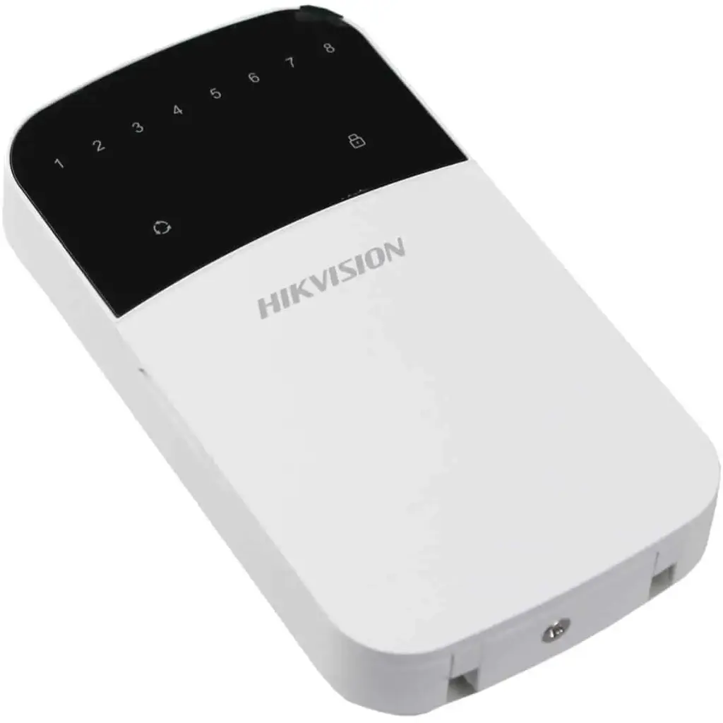 TECLADO DE LEDS DS-PKG-H4L DS-PHA64-W4P2 HIKVISION CABLEADO 8 ZONAS COMPATIBLE CON PANEL HÍBRIDO DS-PHA64-W4P Y