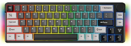 TECLADO FANTECH ATOM PRO66 MK919 INALAMBRICO NEGRO SWITCH BLUE