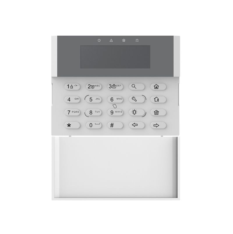 TECLADO LCD PARA PANEL DE ALARMA CABLEADO DS-PK1-LRT-HWB | AX PRO
