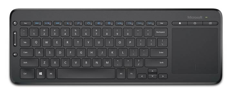 TECLADO | MICROSOFT | ALL IN ONE | INALAMBRICO | NEGRO