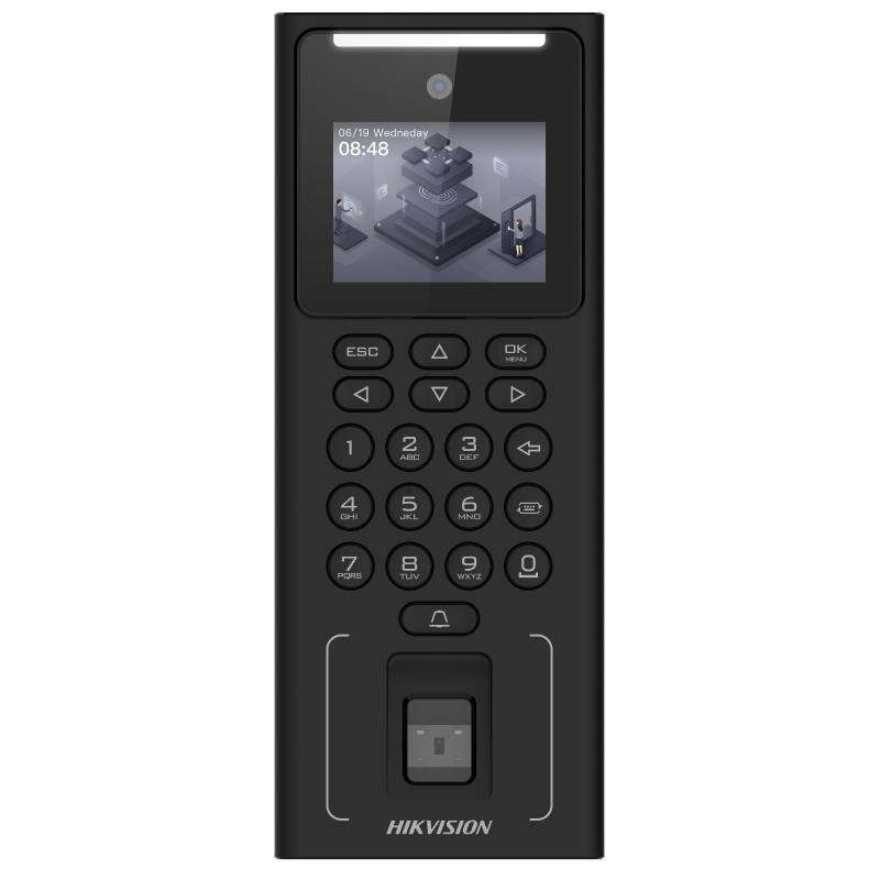 TERMINAL DE ACCESO Y ASISTENCIA BIOMETRICO FACIAL DS-K1T321EFWX |WIFI | RJ45 | 500 ROSTROS | 1000 HUELLAS | 1000 TARJETAS EM |AUDIO