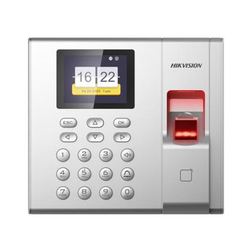 TERMINAL DE TIEMPO, ASISTENCIA Y CONTROL DE ACCESO, DS-K1T8003MF LCD DISPLAY, LECTOR DE TARJETAS MIFARE, LECTOR DE HUELLA