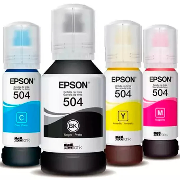 TINTA EPSON 504 IMPRESORA L4150|L4160 COLORES VARIOS 65ML