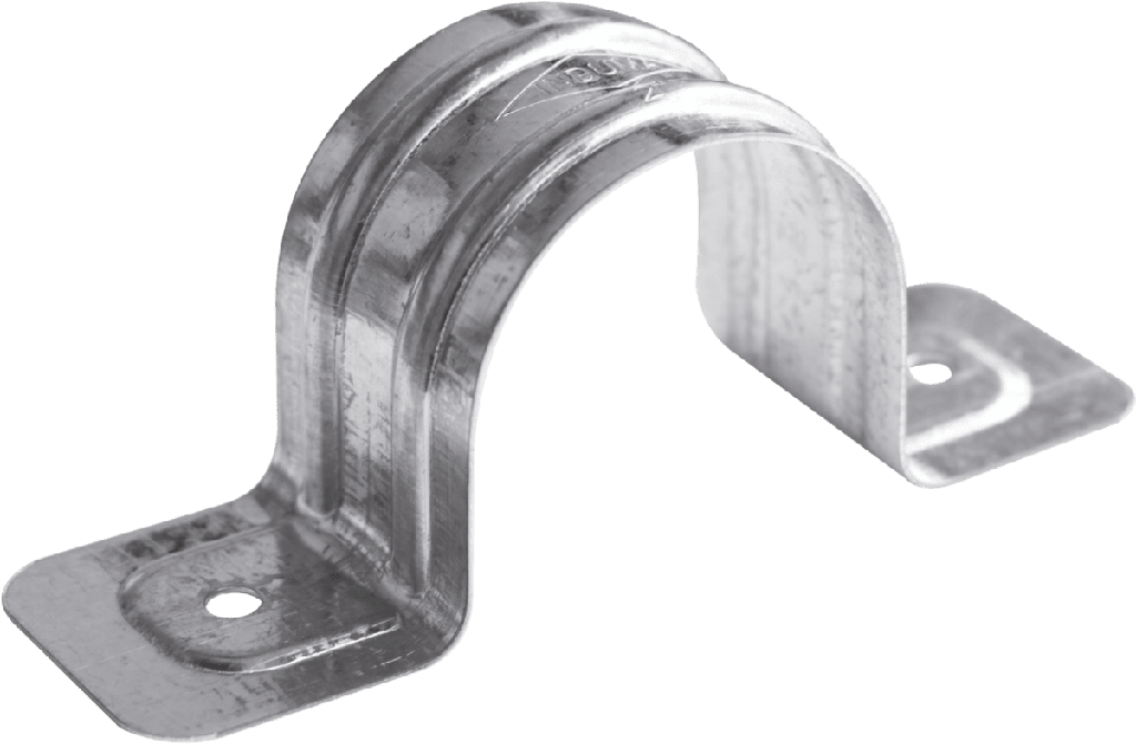 ABRAZADERA METALICA PARA TUBO DE 1 1/2" DOBLE LESSO