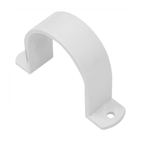 ABRAZADERA PARA TUBERIA PVC 3/4" LESSO BLANCA