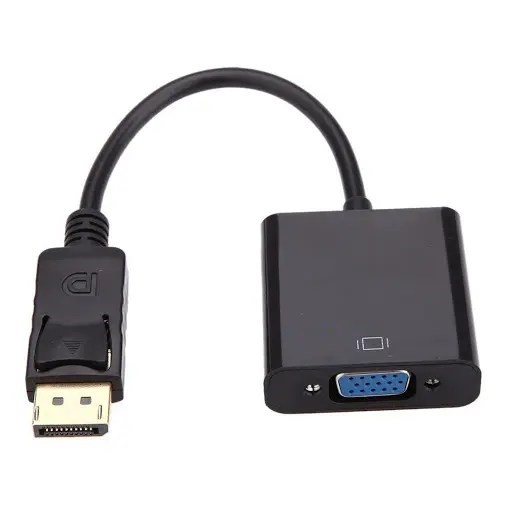 ADAPTADOR JEMIP DISPLAY PORT MACHO A VGA HEMBRA JP-DP|VGA | JPODPVGAC017-BK