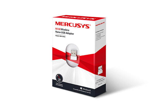 ADAPTADOR MERCUSYS MW150US USB INALAMBRICO 150MBPS NANO