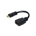 ADAPTADOR MINI | UNNO TEKNO | HDMI MACHO HDMI HEMBRA | AD3005BK