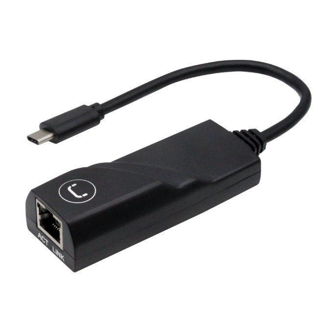 ADAPTADOR UNNO TEKNO TIPO C LAN ETHERNET 1GBPS AD3002BK
