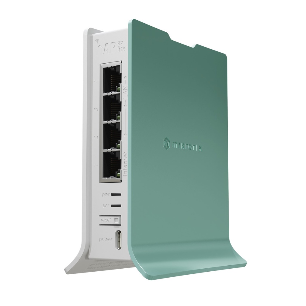 MIKROTIK ROUTER LITE L41G-2AXD WIFI 6 AX600 4 PUERTOS GIGABIT 256MB RAM CPU 800MHZ