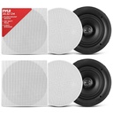 ALTAVOZ | CORNETA PARA TECHO | PYLE | PDIC56 | 5.25" | 2 VIAS | 150W | INTERIORES | EMPOTRABLE | BLANCA | 2 PACK
