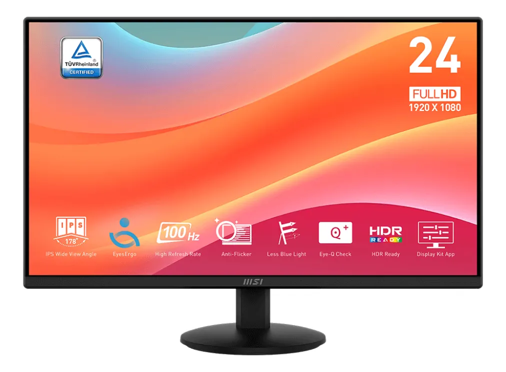 MONITOR MSI PRO MP242L | 24" | 100HZ FHD 1920X1080
