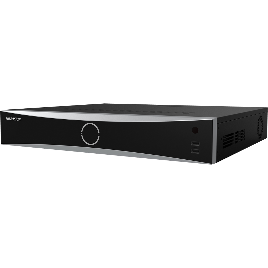 NVR | HIKVISION | 16 CANALES | IDS-7716NXI-M4|16P|X | HASTA 32MP | 8K | FACIAL BASE DE DATOS 16 | POE | 4 HDD | 2X HDMI | ACUSENSE | POS DEEP