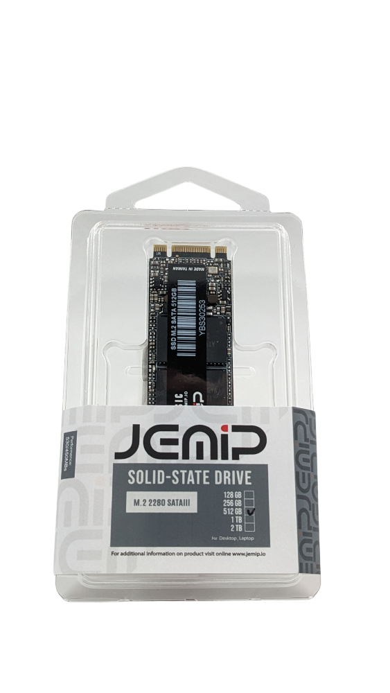 UNIDAD ESTADO SOLIDO M.2 2280 JEMIP 256GB SATA III BLISTER
