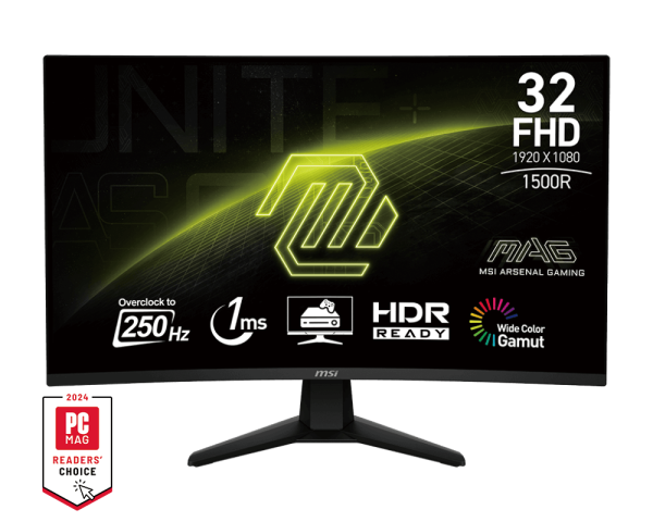 MONITOR MSI 32C6X | 32" | 250HZ | 1920X1080| GAMING CURVO 