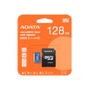 MEMORIA MICRO SD | ADATA | 128GB | MICROSD XC | UHS-I | CLASE 10 CON ADAPTADOR