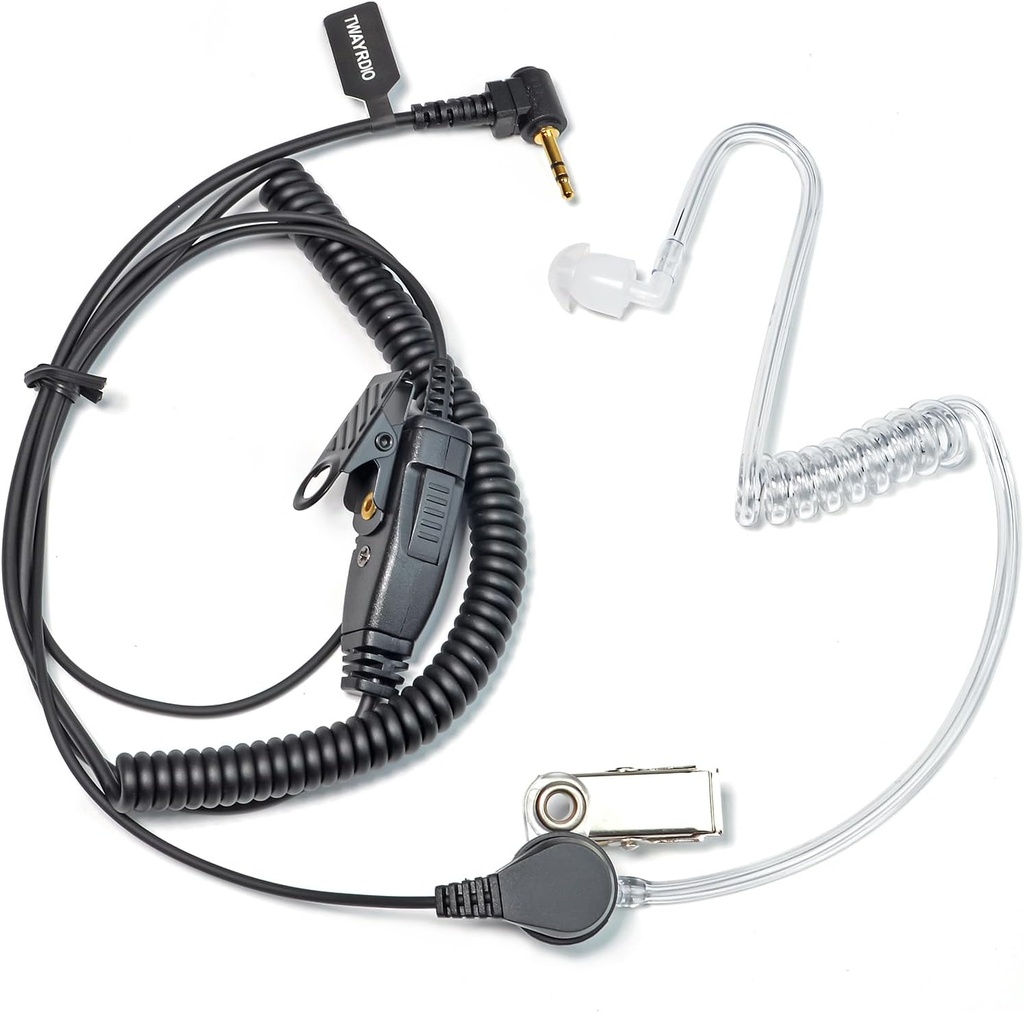 AURICULARES CON MICRÓFONO | PARA MOTOROLA | TALKABOUT PTT | PARA RADIOS DE DOS VÍAS | WALKIE | 3.5MM  | B0D96B5NBG