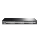 SWITCH TP-LINK SMART JETSTREAM GIGABIT 48 PUERTOS 4 RANURAS SFP+ 10GB ADMINISTRABLE TL-SG3452