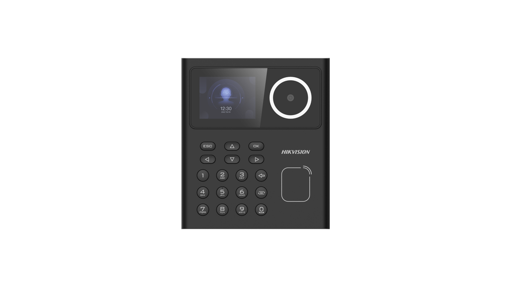 TERMINAL DE ACCESO Y ASISTENCIA FACIAL HIKVISION DS-K1T320EWX |WIFI | RJ45 | 500 ROSTROS | 1000 TARJETAS EM |AUDIO