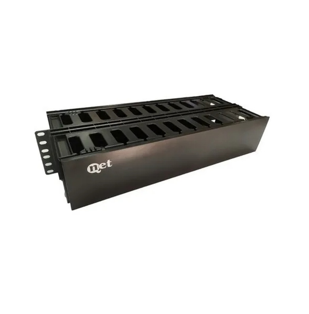 ORGANIZADOR HORIZONTAL QNET-OH-2U | 2RU 2 POSICIONES SOLO FRENTE QNET