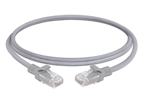PATCH CORD QNET RJ45 CAT6 1.5 PIES 50 CM GRIS CERTIFICADO QNET6PC0.5G
