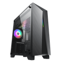 CASE GAMEMAX NOVA N6 GAMING ATX NEGRO | 2 USB | 1 HD AUDIO | 1 FAN LED FRGB REAR | LATERAL VIDRIO