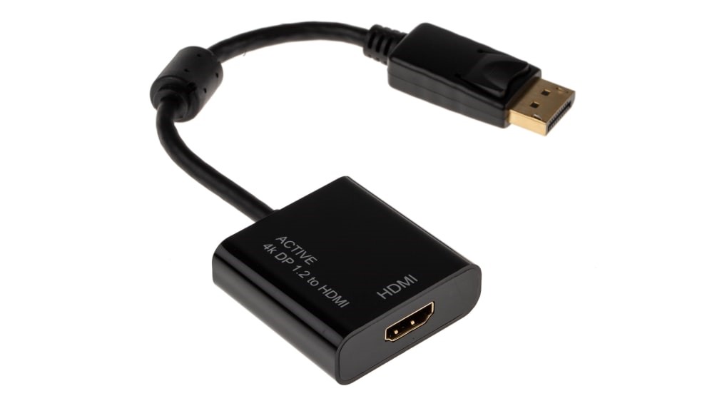 CABLE ADAPTADOR JEMIP DISPLAY PORT MACHO A HDMI HEMBRA NEGRO | JPODPHDC017-BK