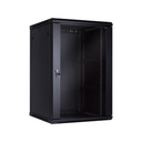 RACK CERRADO GABINETE QNET 18 UNIDADES ABATIBLE MEDIDAS 60CM DE PROFUNDIDAD QNETWCDS18