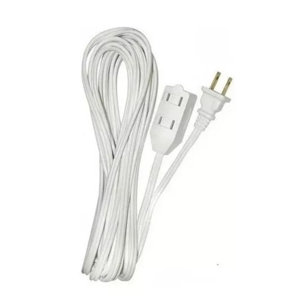 EXTENSION ELECTRICA TROEN 3.65MTS CALIBRE 18AWG MAXIMO 8 AMPER BLANCA 3 TOMAS 7A136-F0601-12FT