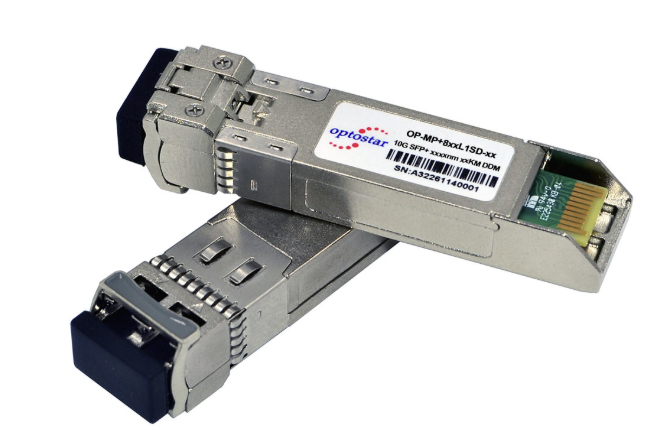 OPTOSTAR MODULO TRACEPTOR SFP+ 10GB LC MULTIMODO GIGABIT HASTA 300MTS OP-MP+885L1MD-0.3