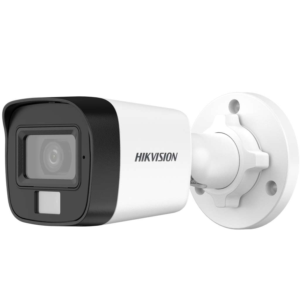CAMARA BULLET HIKVISION DS-2CE16K0T-LPTS TURBO HD 5 MP | 2.8 MM | 3K | 2960 X 1665 | LUZ DUAL | IR EXIR MICROFONO INTEGRADO | EXTERIOR IP67 METAL DWDR