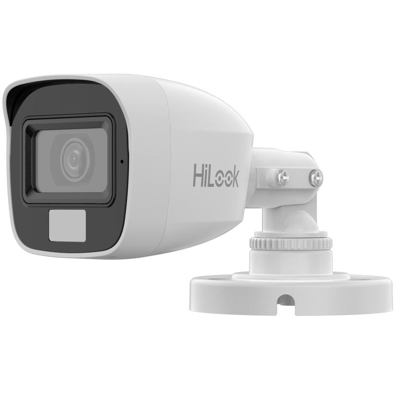 CAMARA BULLET HILOOK THC-B127-LPS | TURBOHD 2MP | 1080P | LUZ DUAL | 2.8MM | 20MTS IR | EXTERIOR IP66 | MICROFONO INTEGRADO
