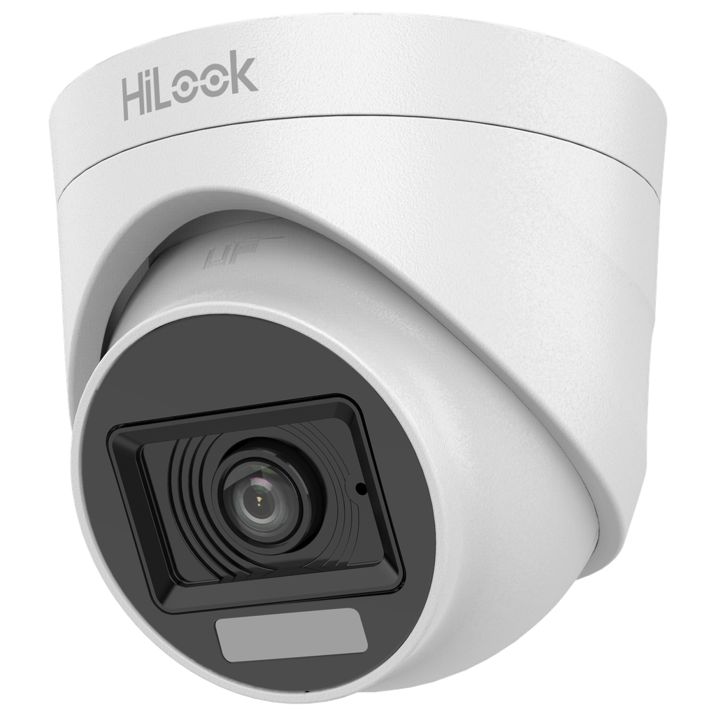 CAMARA DOMO | HILOOK | THC-T127-LPS | TURBO HD | 2MP | 1080P | LUZ DUAL | 2.8MM | 20MTS IR | EXTERIOR | IP66 | MICROFONO INTEGRADO