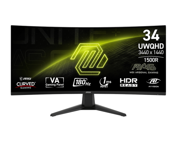 MONITOR MSI MAG 346CQ | 34" | 180HZ