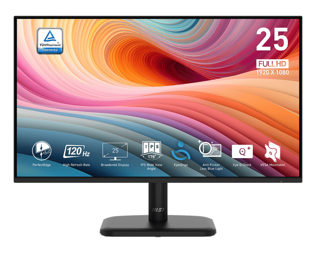 MONITOR | MSI | 9S6-3PD2CM-021 | 24.5" | 120HZ | 1920x1080 | FHD