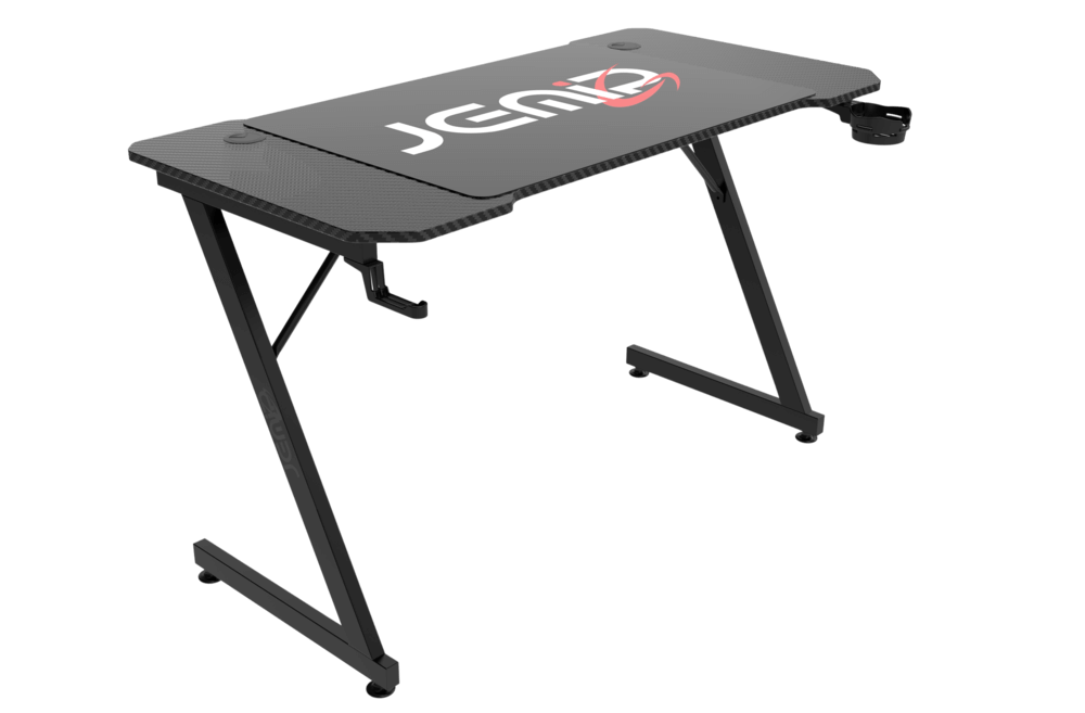MESA | JEMIP | GOLD GRAGON | 12X60X75 | INCLUYE MOUSE PAD | PORTA TAZA | PORTA AUDIFONO | NEGRO