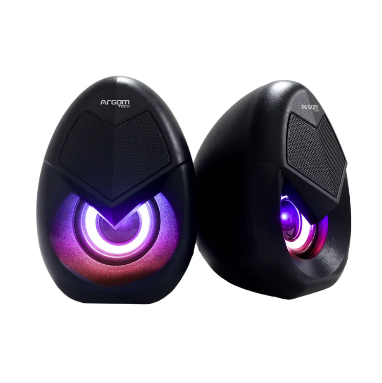 CORNETAS ARGOM GAMING COMBAT S62 | 5W | USB | RGB | USB | NEGRO