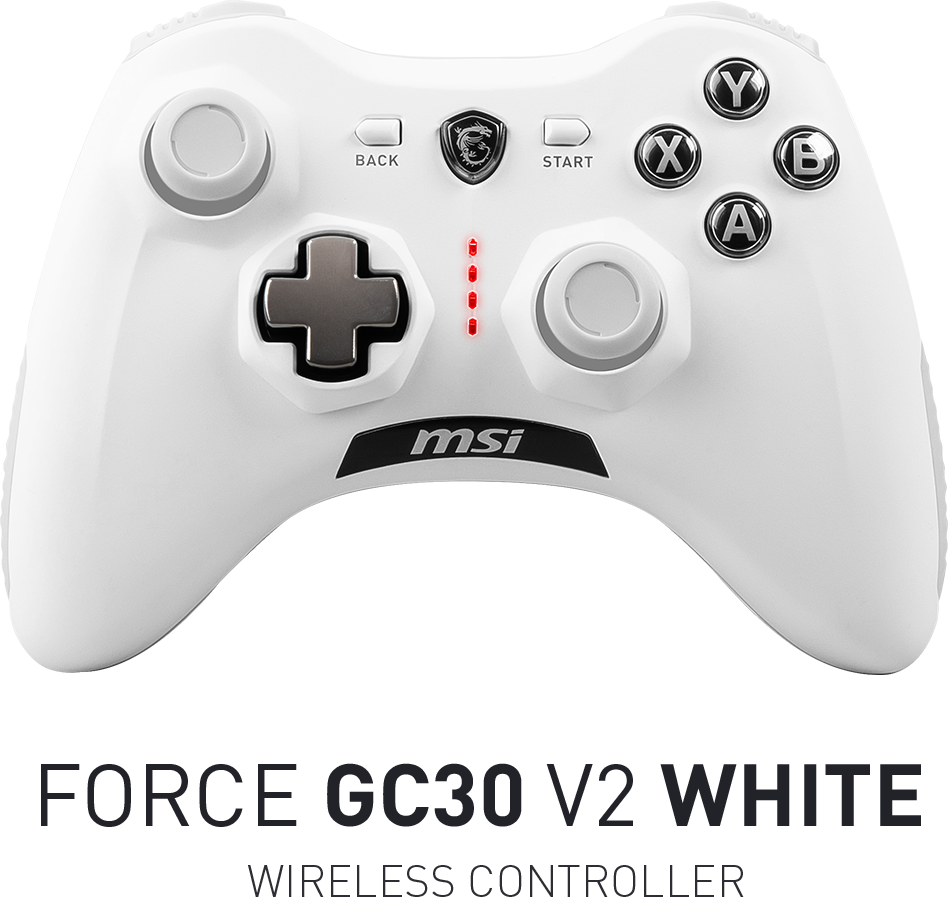 GAMEPAD MSI GAMING FORCE GC30 V2 | INALAMBRICO | BLANCO