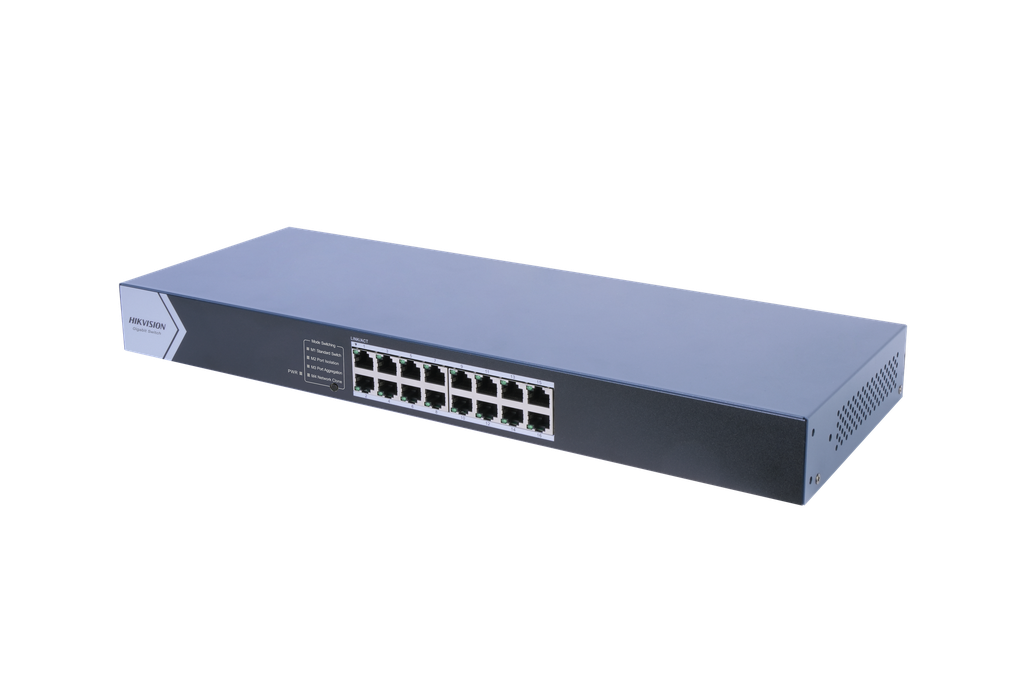 SWITCH RACKEABLE HIKVISION 16 PUERTOS DS-3E0516-E | 16PUERTOS 10|100|1000MBPS | NO ADMINISTRABLE
