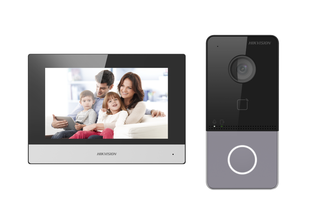 KIT DE VIDEO PORTERO IP HIKVISION POE DS-KIS603-P LLAMADA A APP DE SMARTPHONE (HIKCONNET) CAMARA 2MP | WIFI