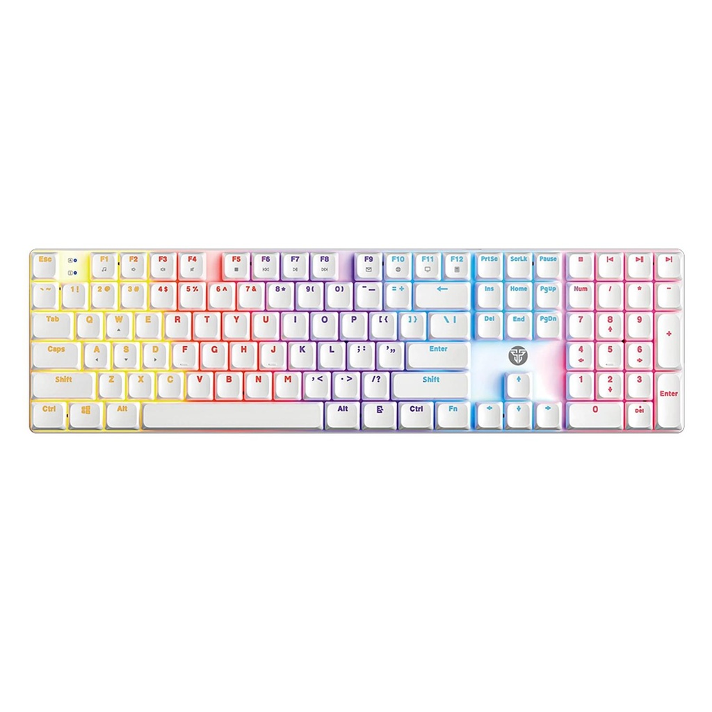 TECLADO | FANTECH | ATOM | AIR108 | MK314 | CABLEADO | MECANICO | RGB | BLANCO | SWITCH ROJO