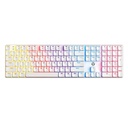 TECLADO | FANTECH | ATOM | AIR108 | MK314 | CABLEADO | MECANICO | RGB | BLANCO | SWITCH ROJO