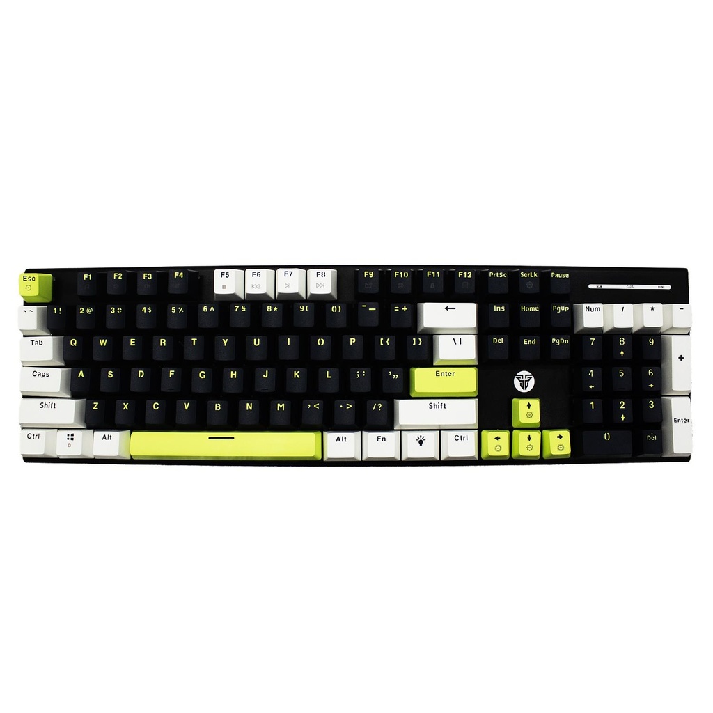 TECLADO FANTECH ATOM 104S MK878S CABLEADO MORI-AZUL SWITCH AZUL